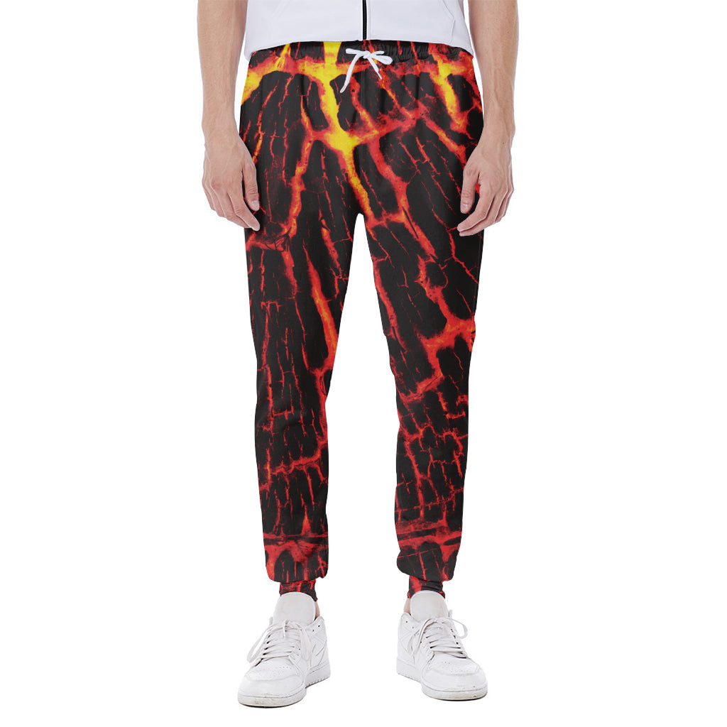 Lava Burning Print Scuba Joggers