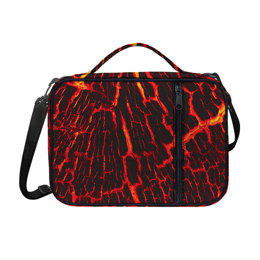 Lava Burning Print Shoulder Strap Bible Bag
