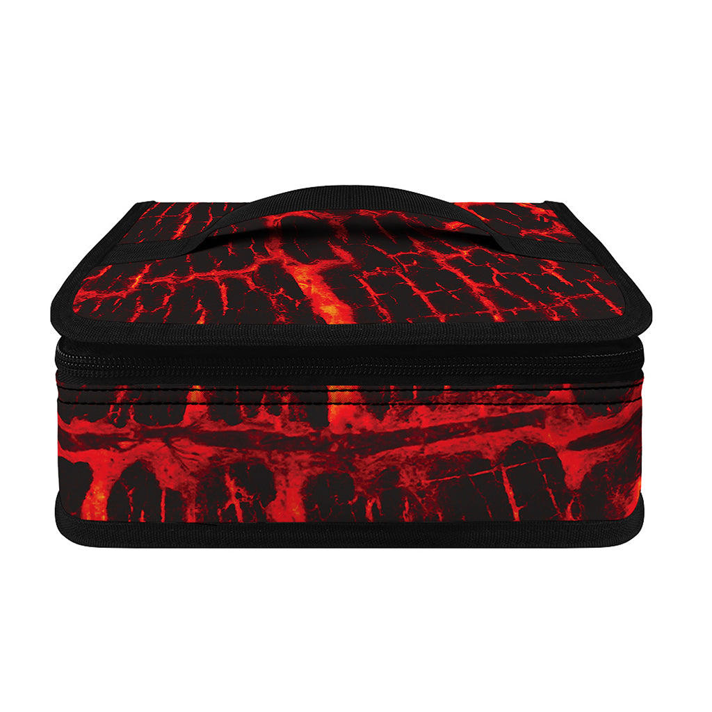 Lava Burning Print Small Lunch Bag