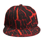 Lava Burning Print Snapback Cap