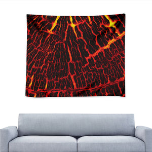 Lava Burning Print Tapestry