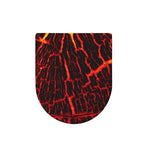 Lava Burning Print Toilet Lid Cover