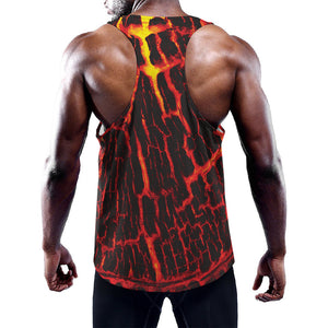 Lava Burning Print Training Tank Top