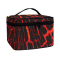 Lava Burning Print Travel Makeup Bag