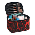Lava Burning Print Travel Makeup Bag