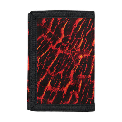 Lava Burning Print Trifold Wallet
