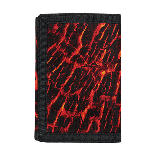 Lava Burning Print Trifold Wallet