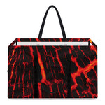 Lava Burning Print Utility Tote Bag