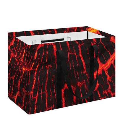 Lava Burning Print Utility Tote Bag