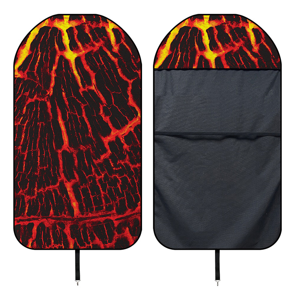 Lava Burning Print Waterproof Car Seat Cover