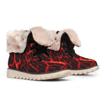 Lava Burning Print Winter Boots