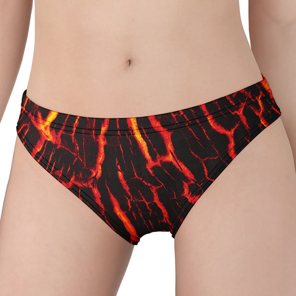 Lava Burning Print Women's Panties