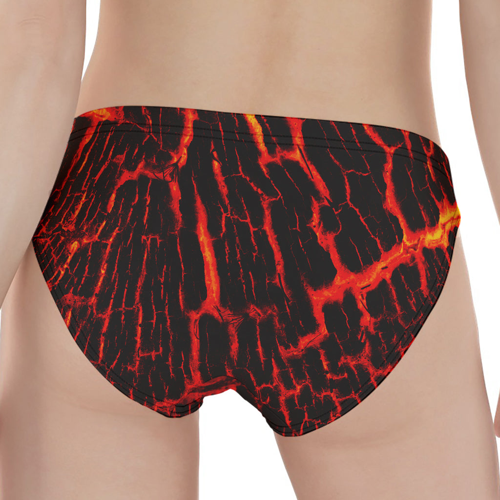 Lava Burning Print Women's Panties