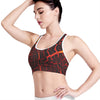 Lava Burning Print Women's Sports Bra