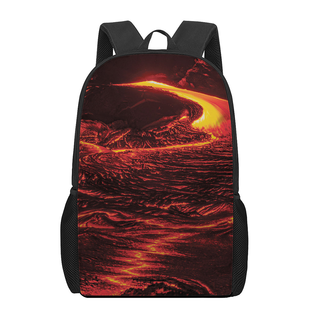 Lava Flow Print 17 Inch Backpack