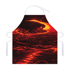 Lava Flow Print Adjustable Apron