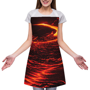 Lava Flow Print Adjustable Apron