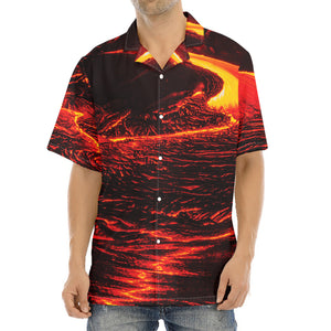 Lava Flow Print Aloha Shirt