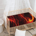 Lava Flow Print Baby Crib Sheet