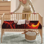 Lava Flow Print Baby Crib Sheet