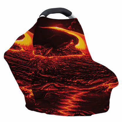 Lava Flow Print Baby Seat Cover