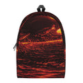 Lava Flow Print School Backpack