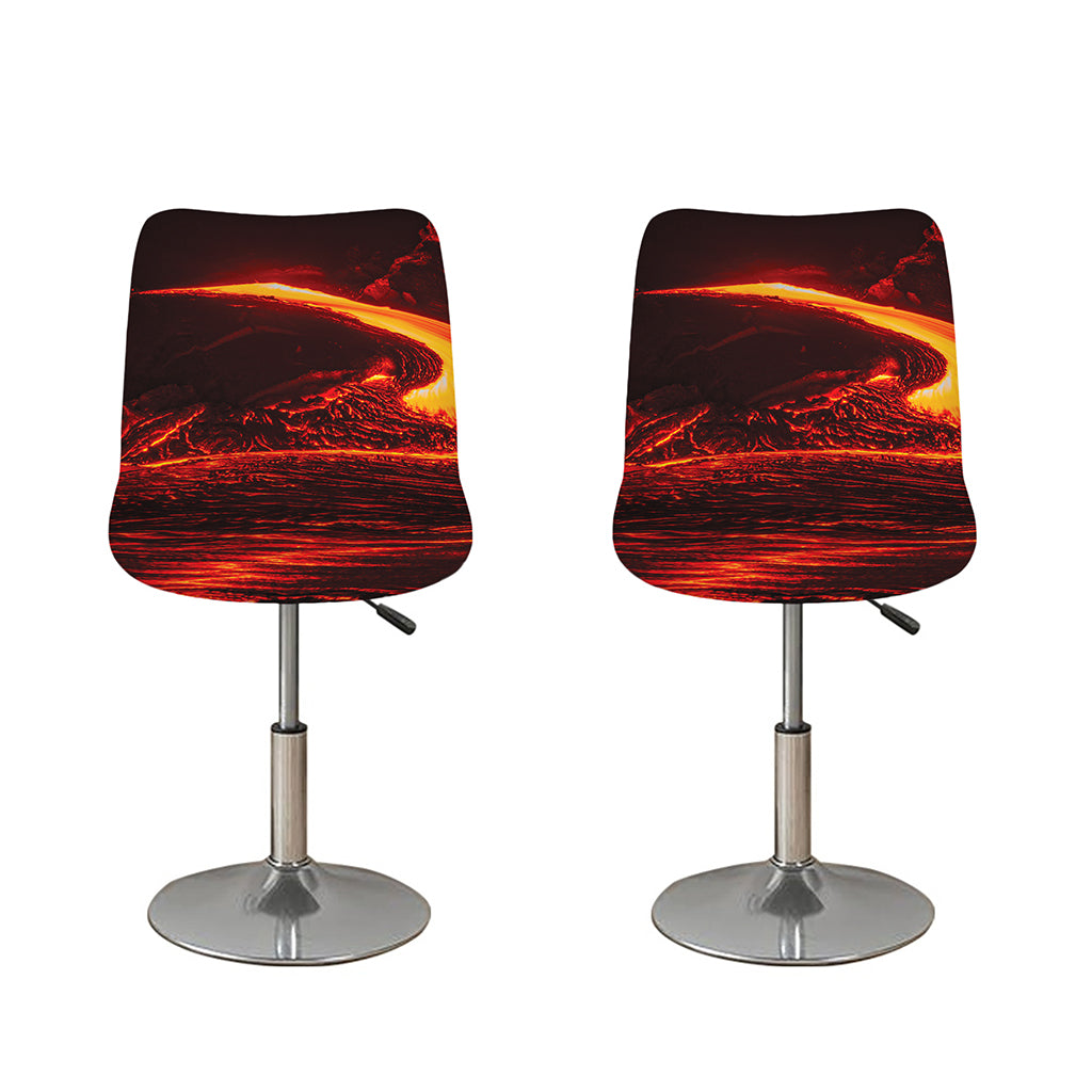 Lava Flow Print Bar Stool Covers