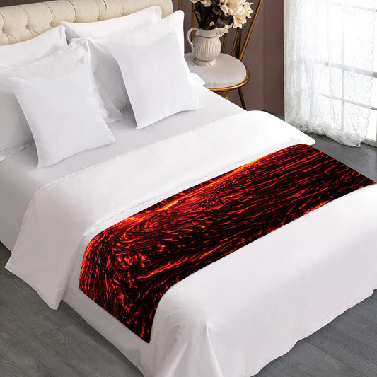 Lava Flow Print Bed Runner