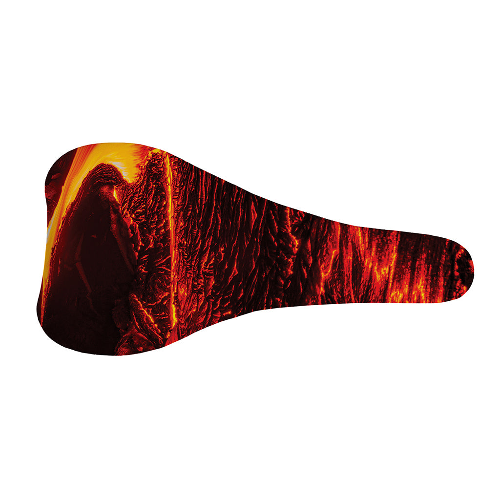 Lava Flow Print Bicycle Seat Cover