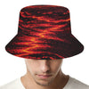 Lava Flow Print Bucket Hat