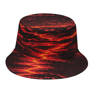 Lava Flow Print Bucket Hat