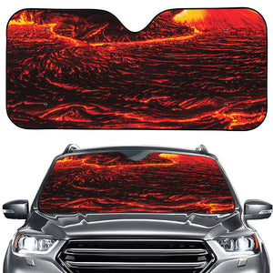 Lava Flow Print Car Windshield Sun Shade