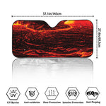 Lava Flow Print Car Windshield Sun Shade