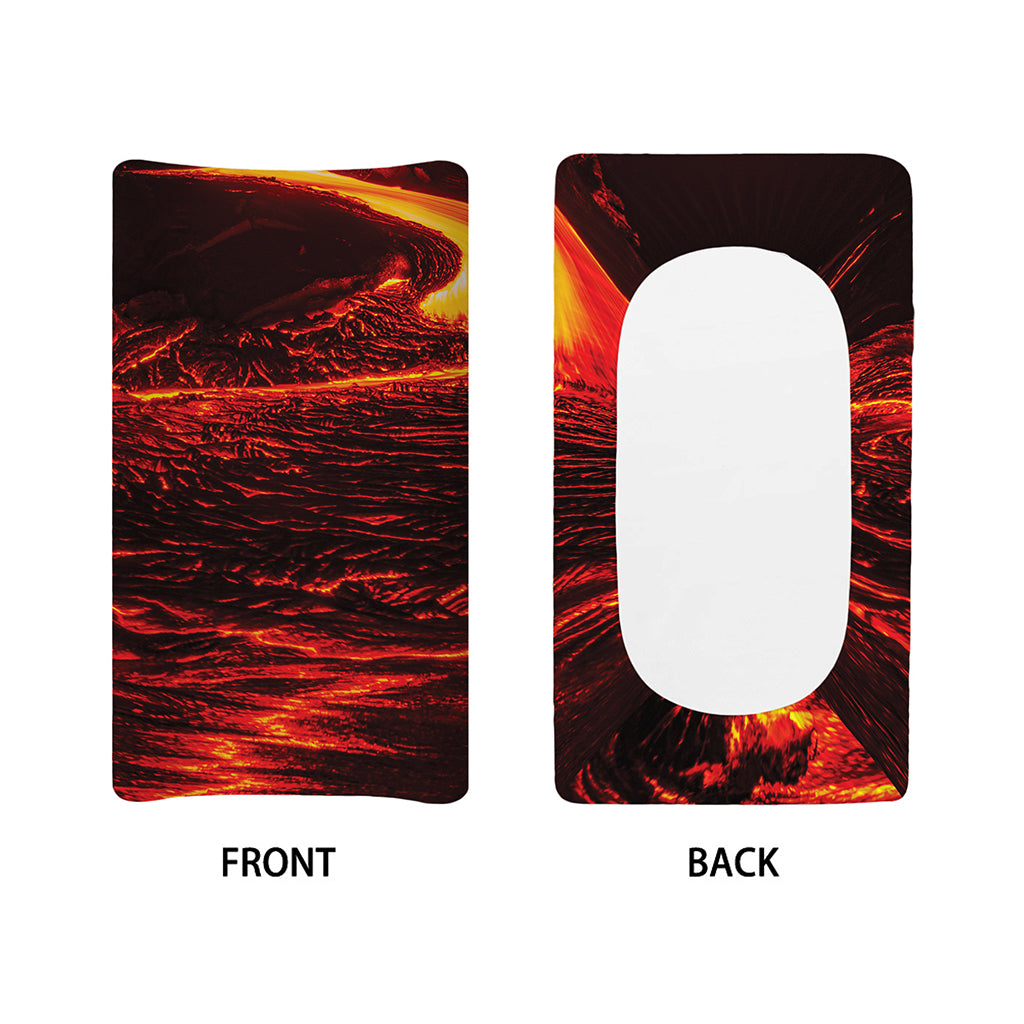 Lava Flow Print Changing Pad Cover
