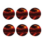 Lava Flow Print Coaster Set