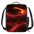Lava Flow Print Crossbody Lunch Bag
