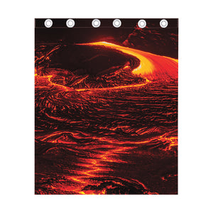 Lava Flow Print Curtain