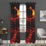 Lava Flow Print Curtain