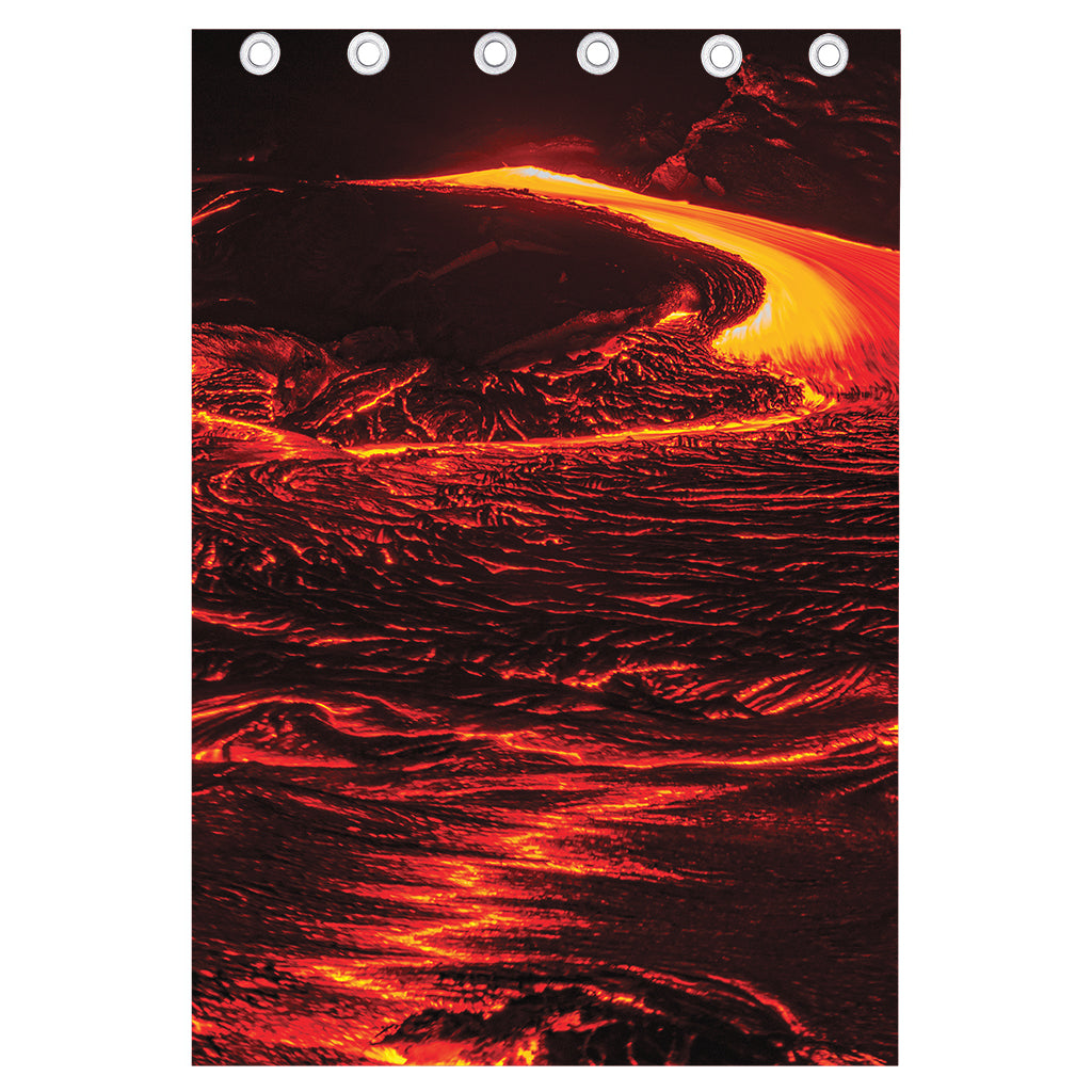 Lava Flow Print Curtain