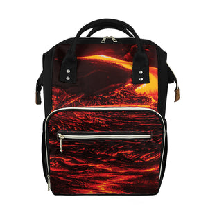 Lava Flow Print Diaper Bag