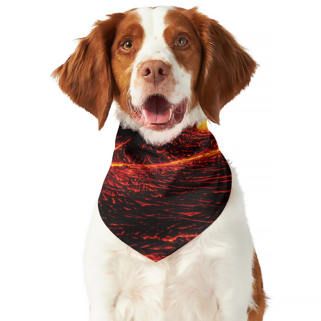 Lava Flow Print Dog Bandana