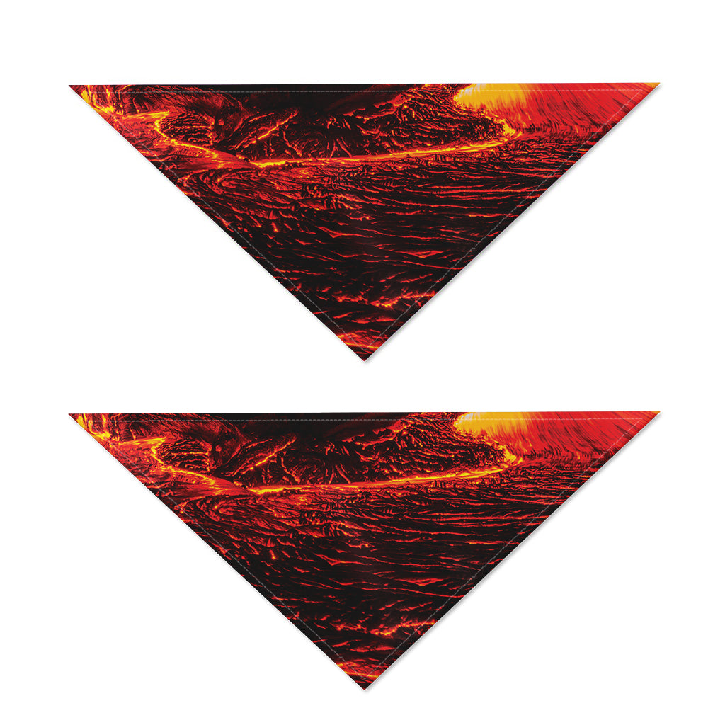 Lava Flow Print Dog Bandana