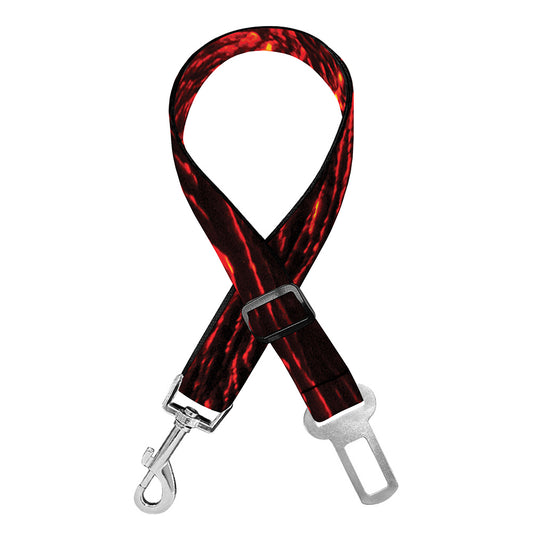 Lava Flow Print Dog Seat Belt