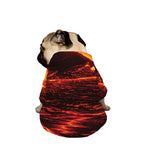Lava Flow Print Dog Zip Up Jacket