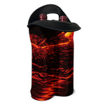 Lava Flow Print Double Neoprene Wine Tote