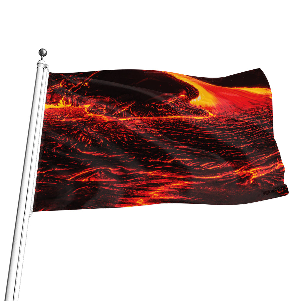 Lava Flow Print Flag