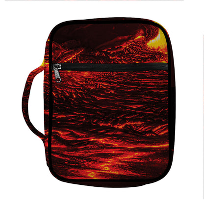 Lava Flow Print Front Pocket Bible Bag