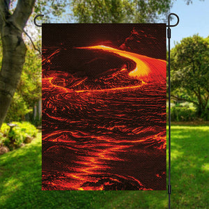 Lava Flow Print Garden Flag