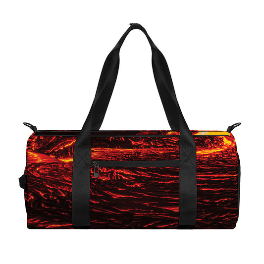 Lava Flow Print Gym Bag