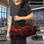 Lava Flow Print Gym Bag